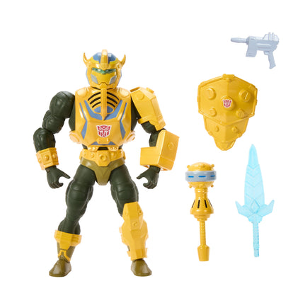 Masters of the Universe x Transformers Bumblebee Armor Man-At-Arms Actionfigur