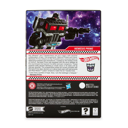 Hot Wheels Transformers Nemesis Prime