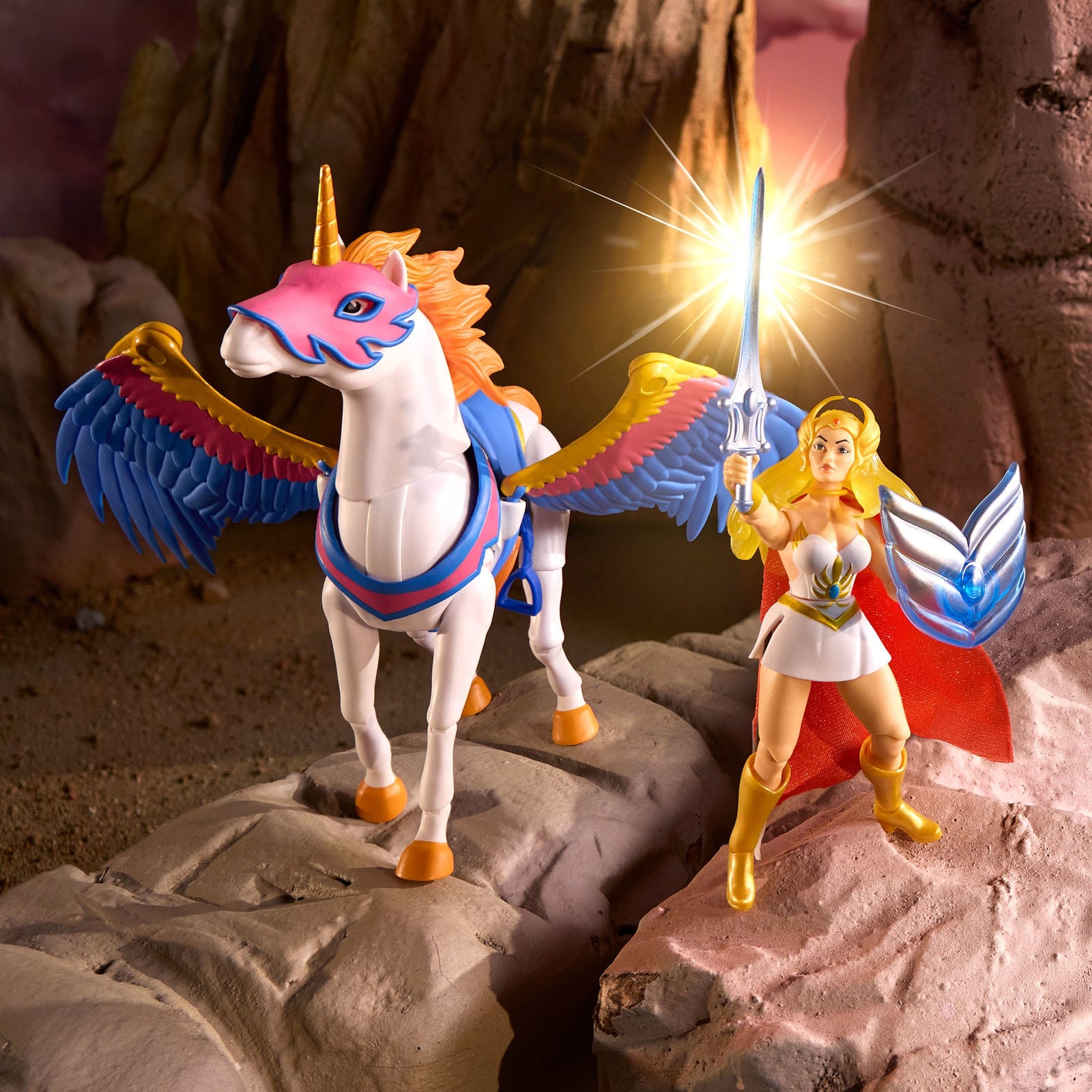Masters of the Universe Origins™ She-Ra® & Swift Wind™ 2er-Pack