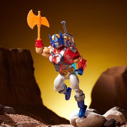 Masters of the Universe x Transformers Optimus Prime Armour He-Man Action Figure