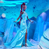 Barbie Fantasie Kollektion türkisfarbene Puppe